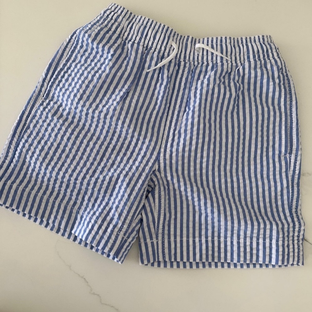 JCREW seersucker swim shorts